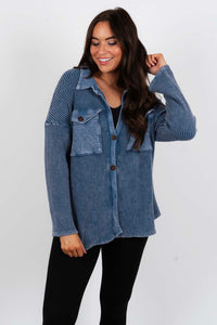 Camdyn Button Down (Denim Blue)