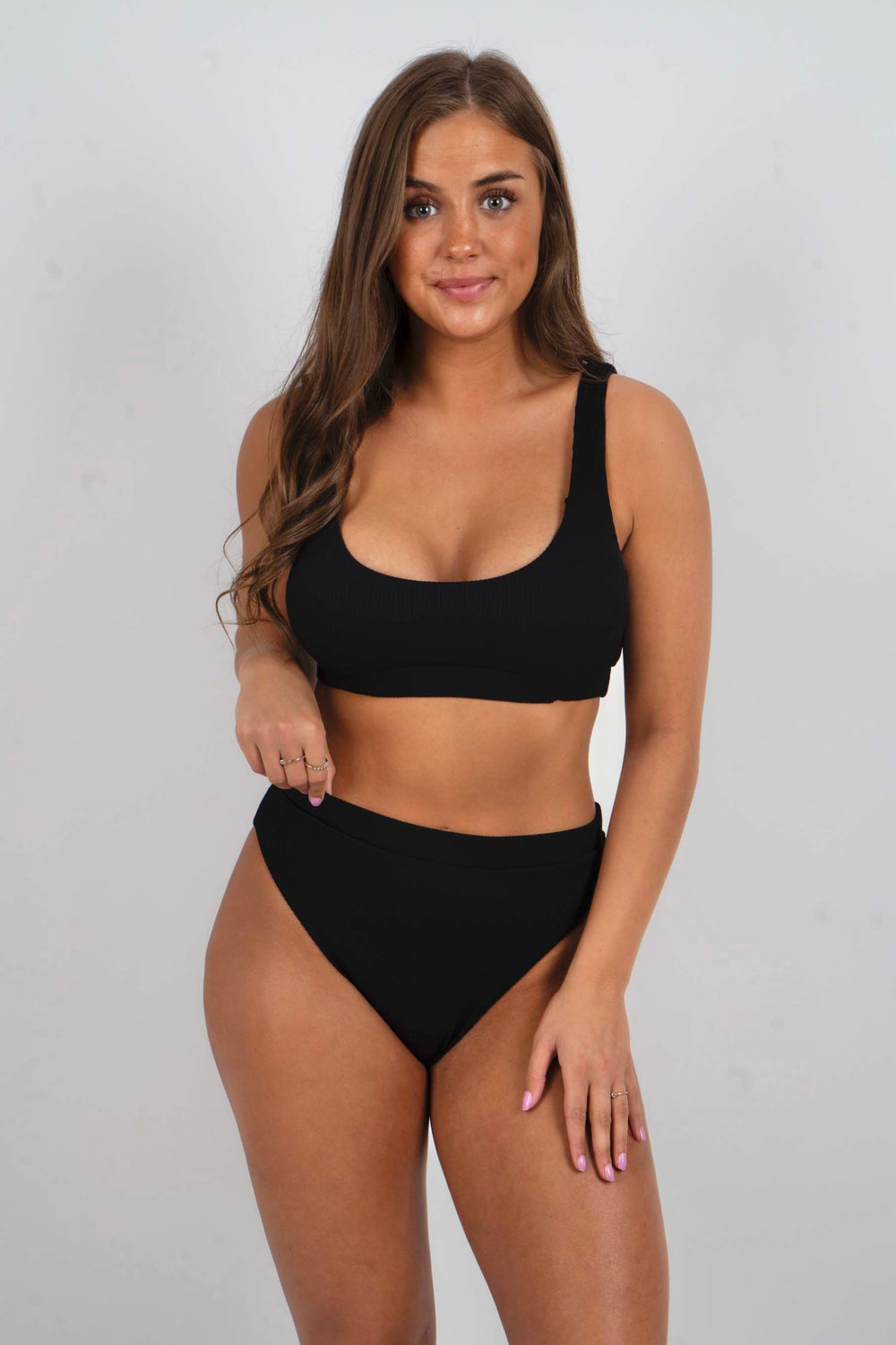 Sunset Secrets Swimsuit Top (Black)