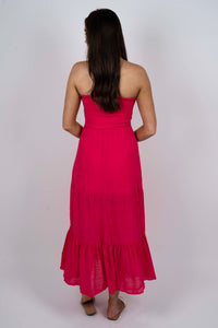 Caroline Maxi Dress (Pink)