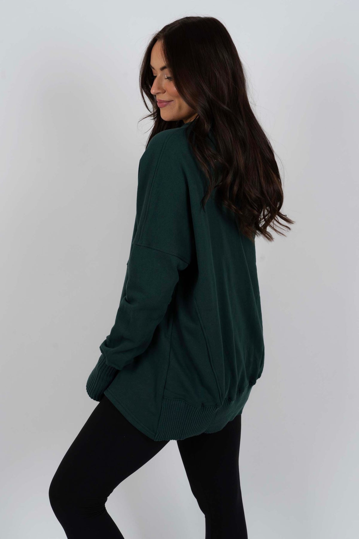 Campfire Cozy Pullover (Hunter Green)