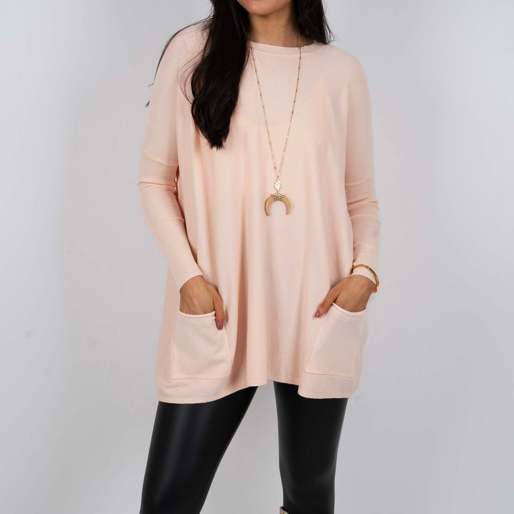 Totally Smitten Sweater (Light Pink)