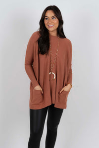 Totally Smitten Sweater (Nut Brown)