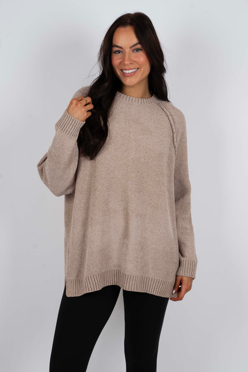 Keep It Going Sweater (Cocoa)