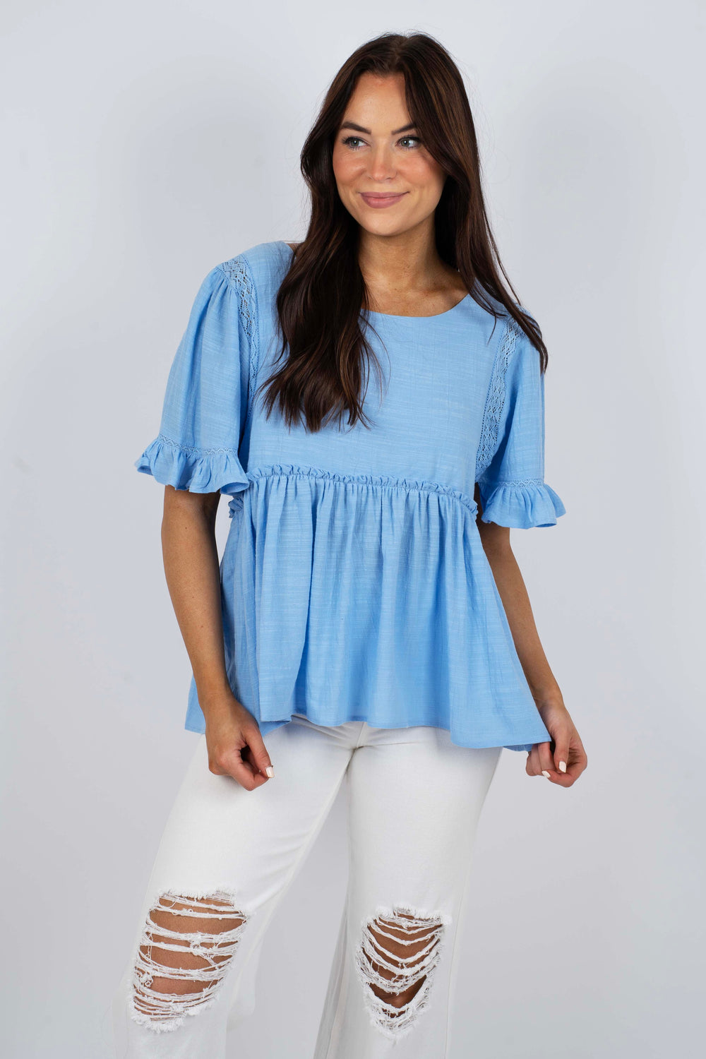 Truly Yours Top (Peri Blue)