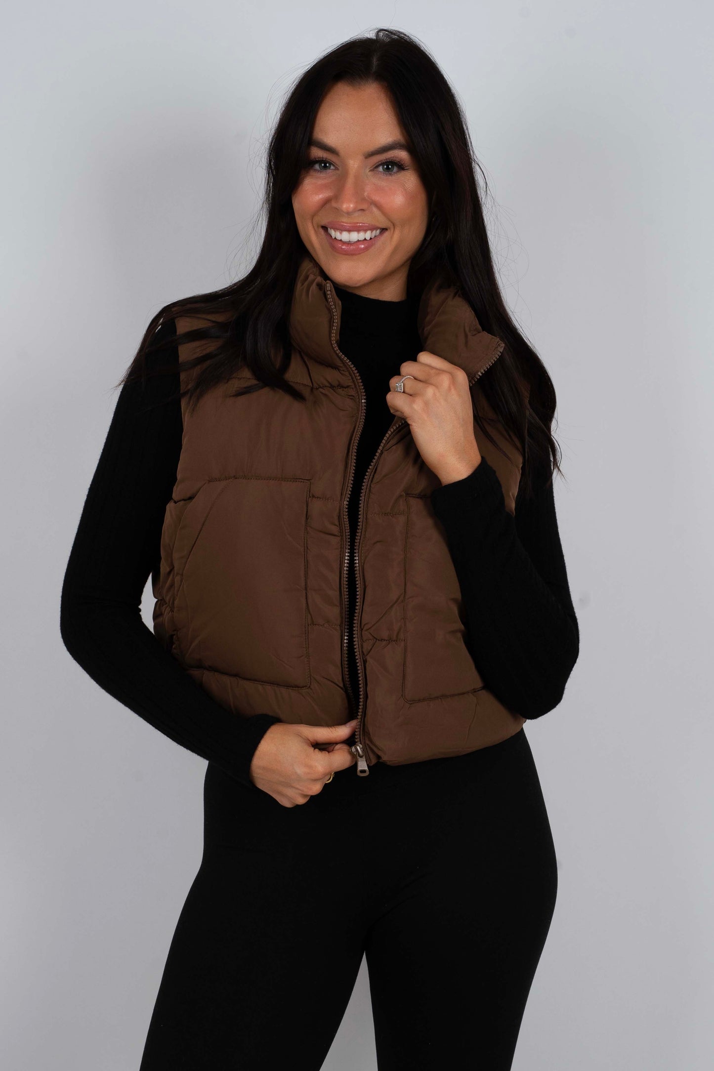 Only Yours Puffer Vest (Cocoa)