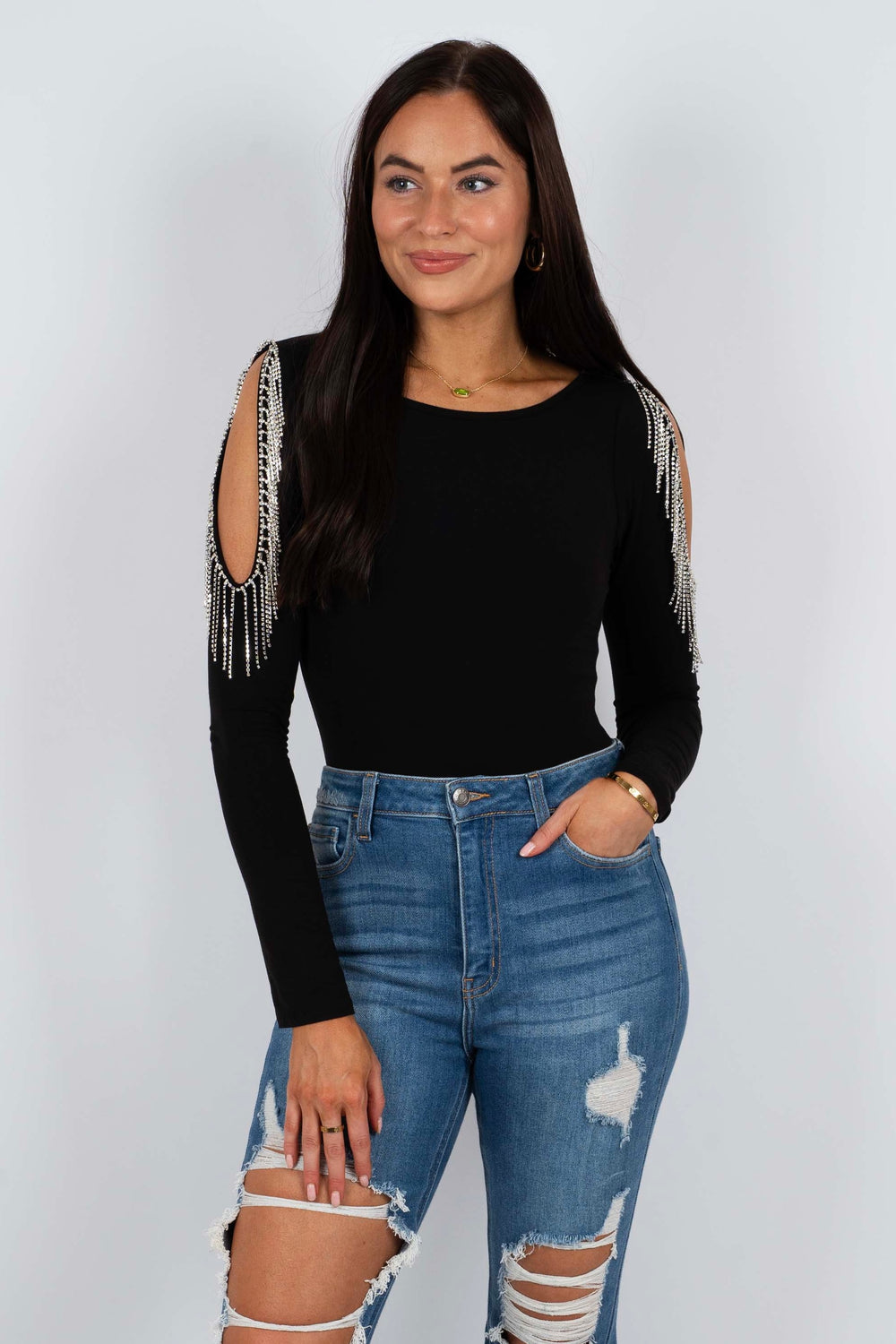 Right By Your Side Bodysuit (Black)