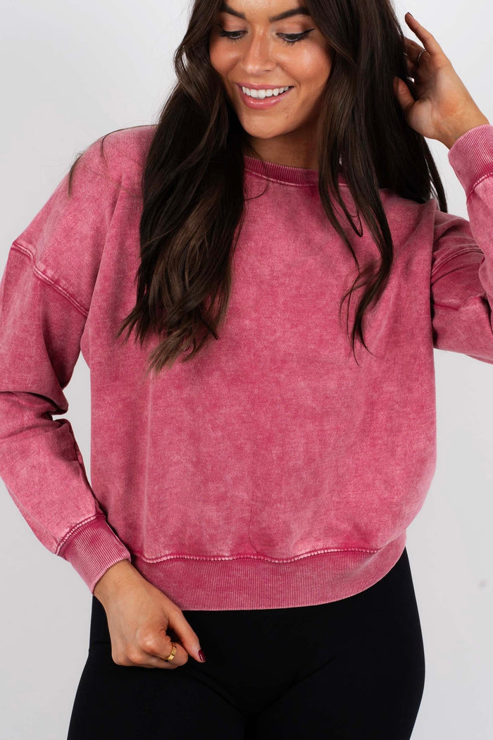 Gabby Pullover (Ash Pink)