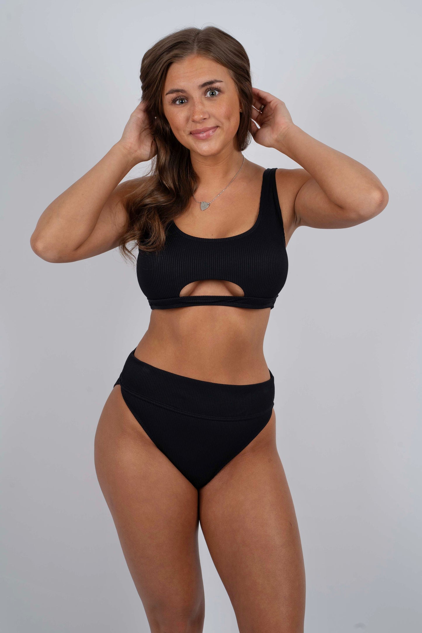 Feel The Sunshine Swimsuit Top (Black)