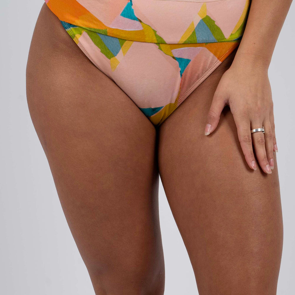 Splashing Around Swimsuit Bottom (Multi Yellow)