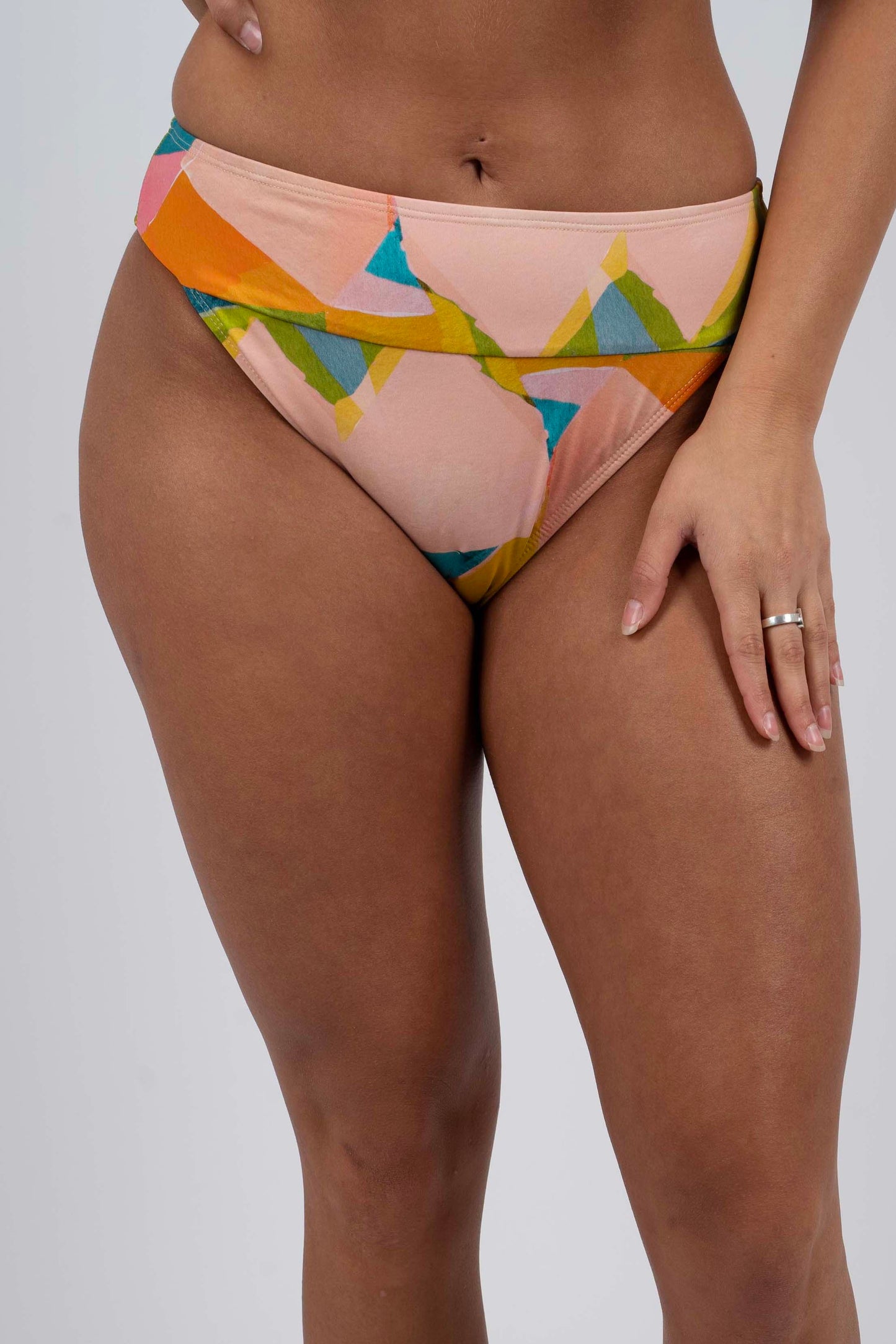 Splashing Around Swimsuit Bottom (Multi Yellow)