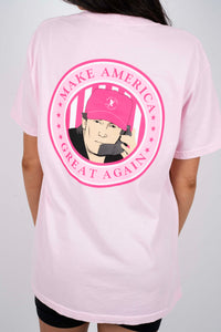 MAGA Girl Comfort Colors Tee (Pink On Pink)