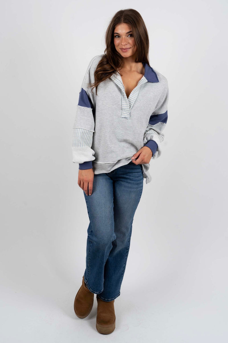 Running On Dreams Top (Navy)