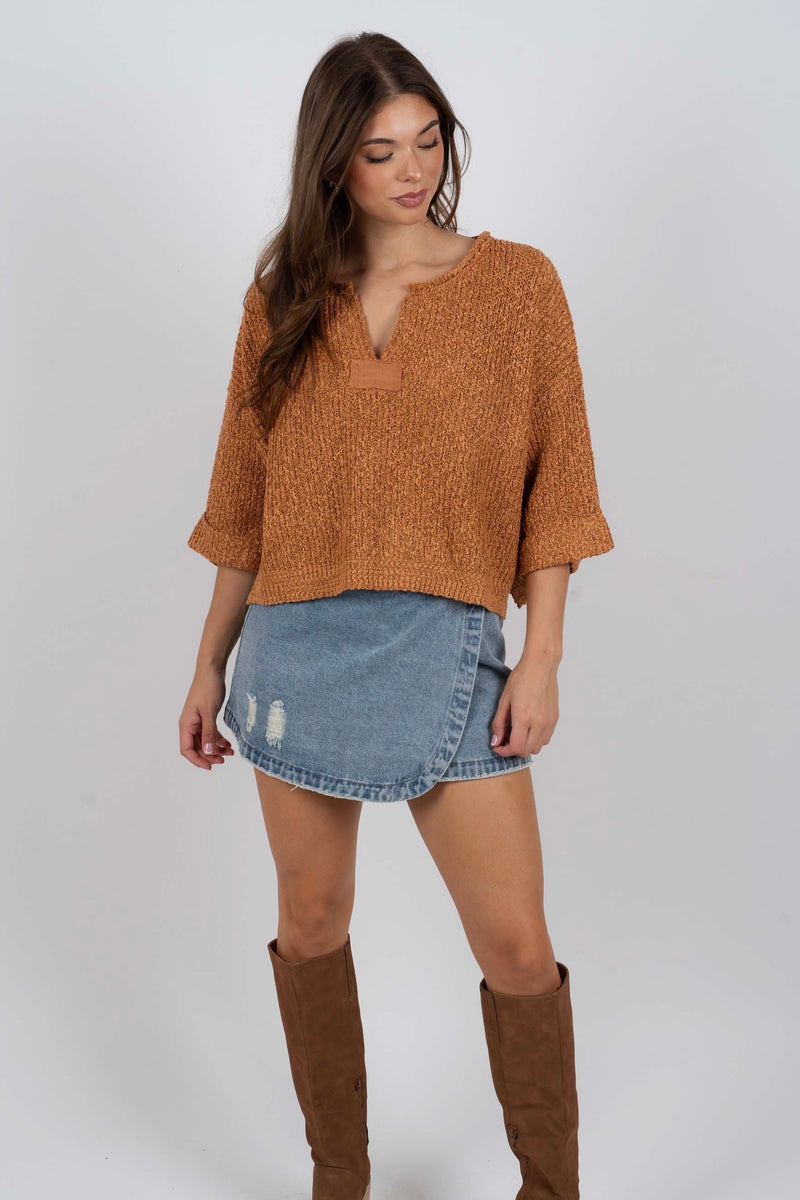 For All The Right Reasons Sweater (Camel)