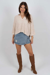 For All The Right Reasons Sweater (Oatmeal)