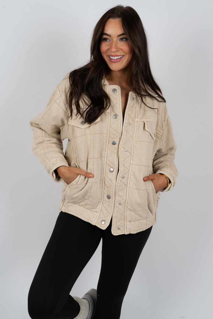 Good Impression Jacket (Taupe)