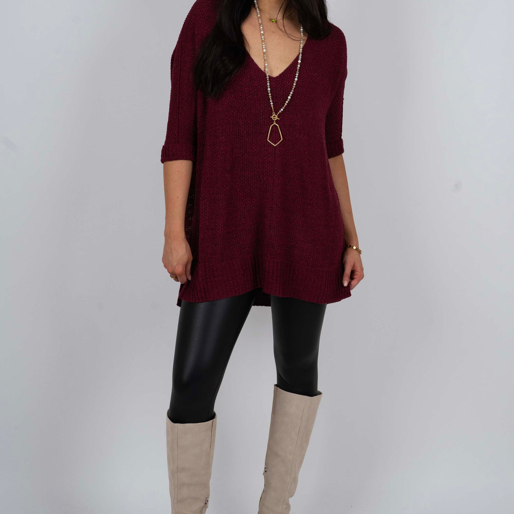 
                      
                        Sweet Secrets Sweater (Burgundy)
                      
                    