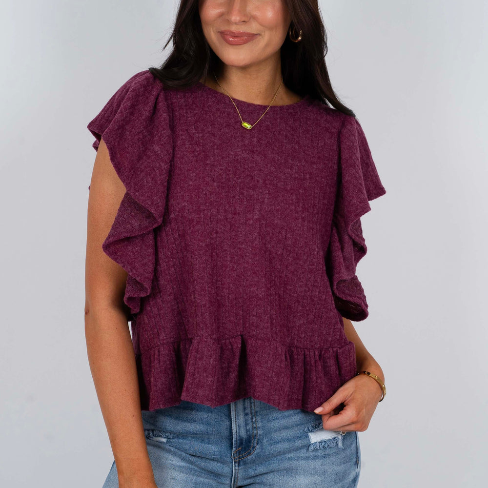 
                      
                        Loving Life Top (Plum)
                      
                    