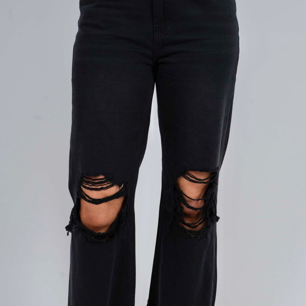 Fun & Free Cropped Jeans (Black)