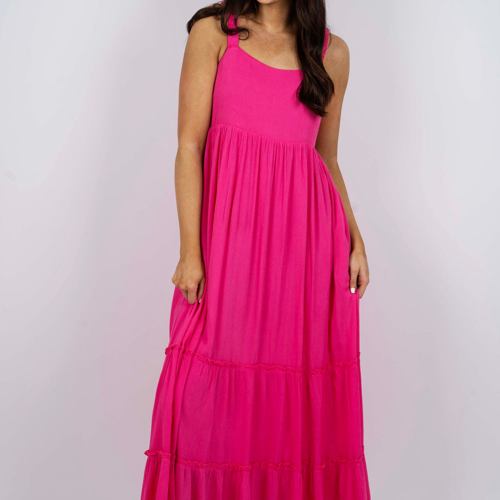 Dreaming Of Love Maxi Dress (Hot Pink)