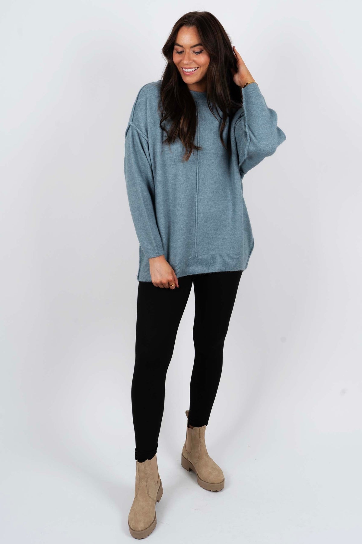 Sienna Sweater (Blue Grey)