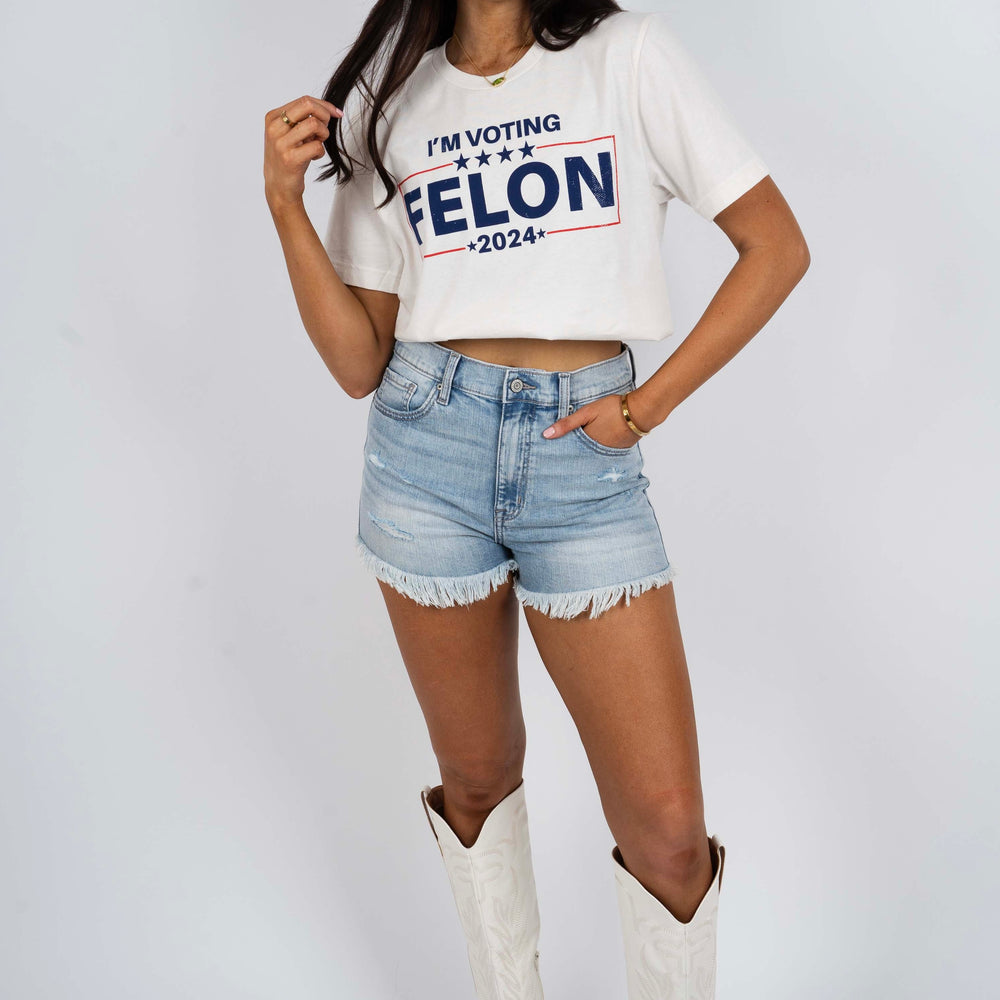 
                      
                        I'm Voting Felon Graphic Tee (Vintage White)
                      
                    