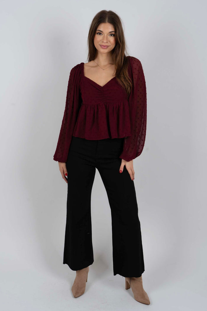 Happier Than Ever Top (Wine)