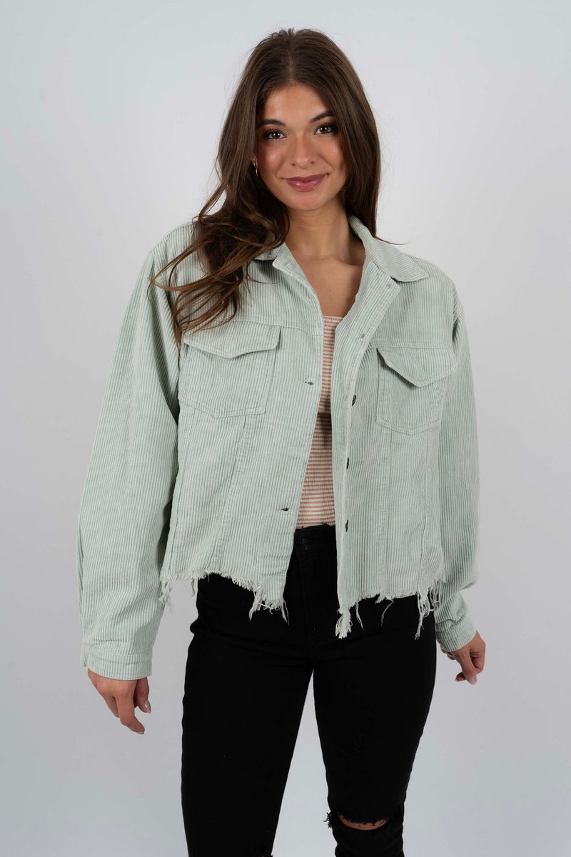 Run The World Jacket (Sage)