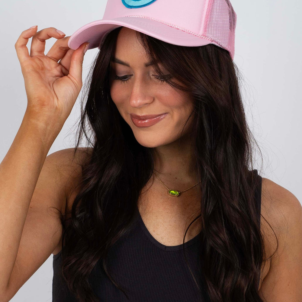 Electric Eyes Blue Hat (Pink)