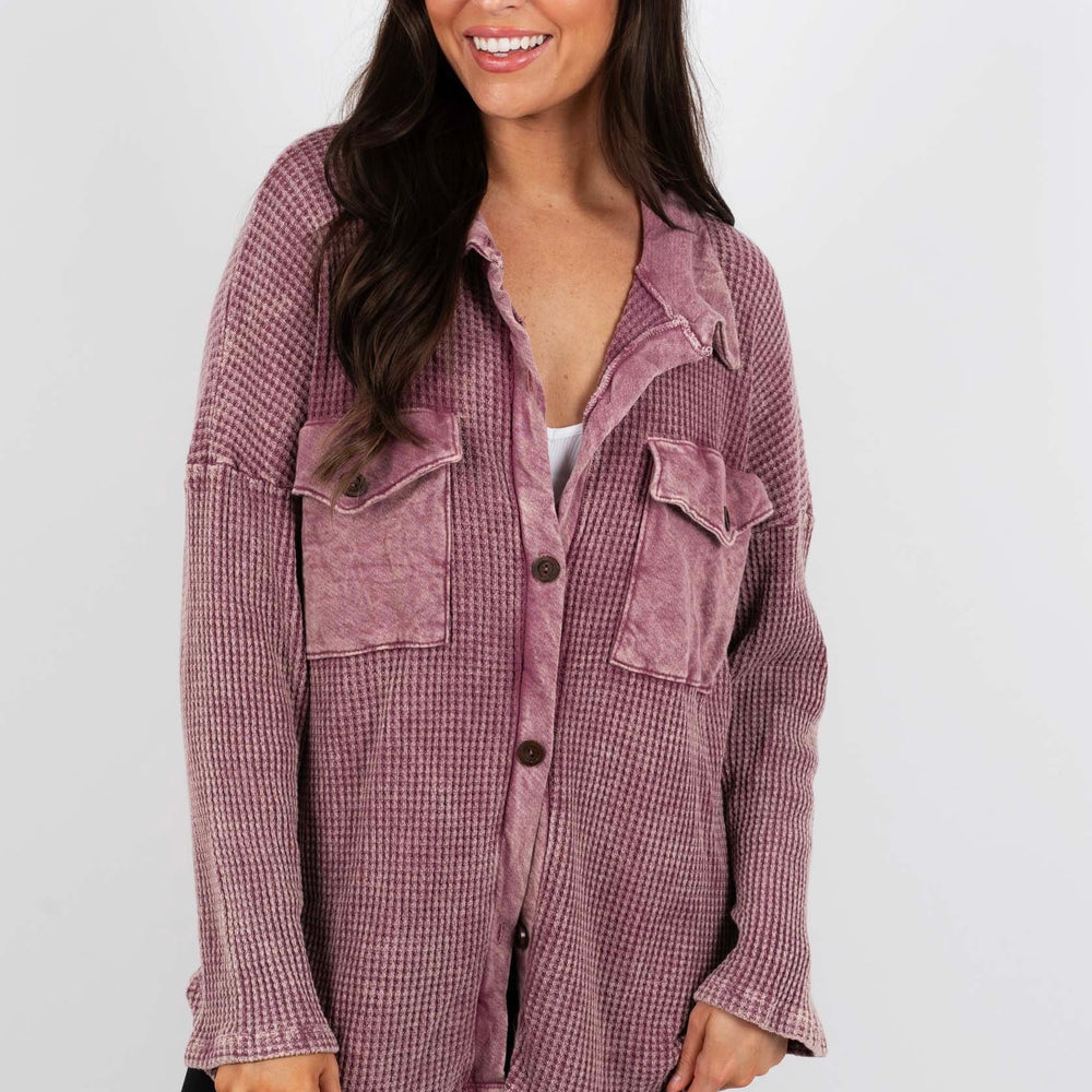 
                      
                        Camdyn Button Down (Burgundy)
                      
                    