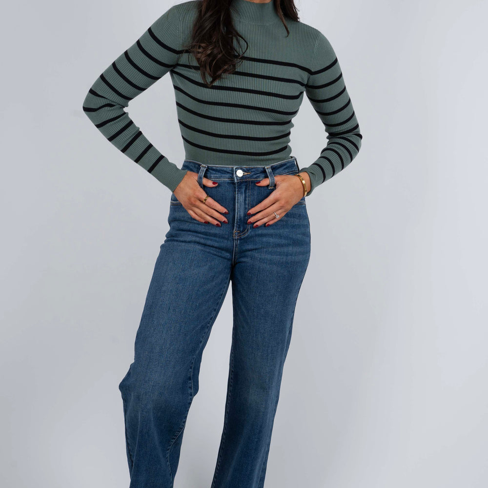 
                      
                        Risen Poppy High Rise Wide Leg Jeans
                      
                    