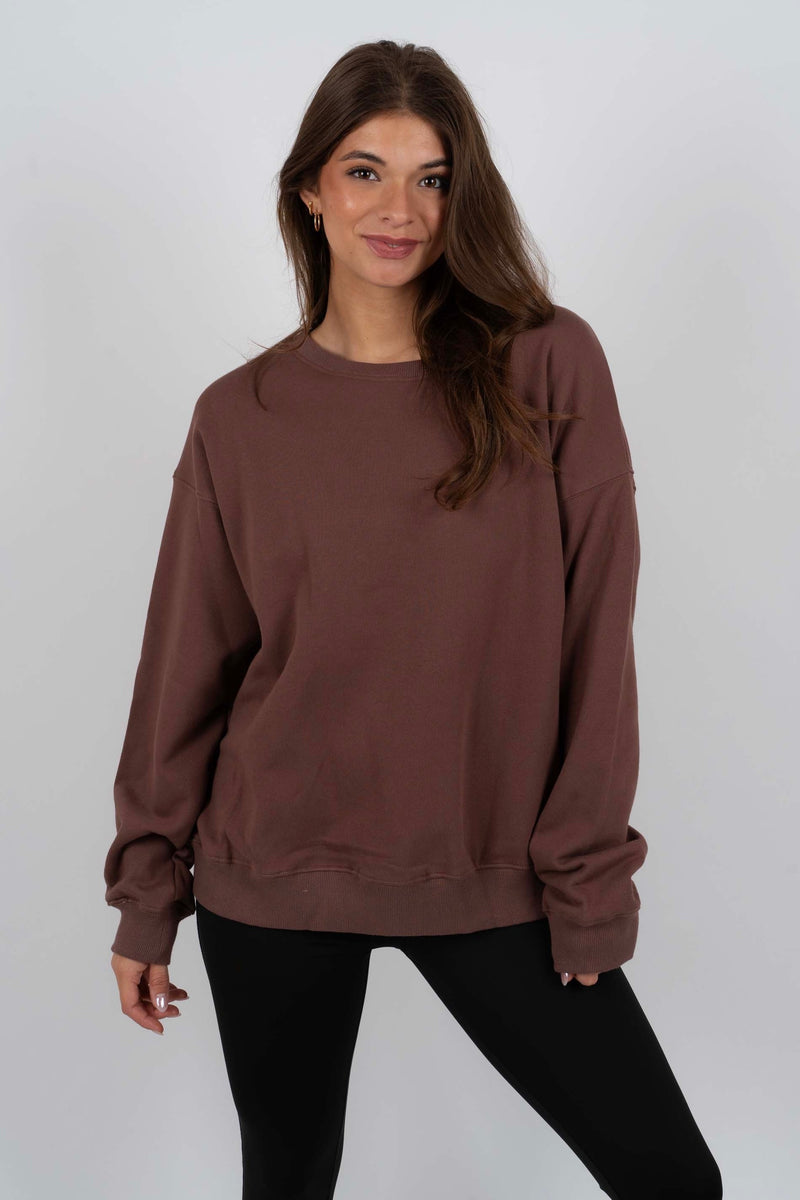 Just My Type Pullover (Chocolate)