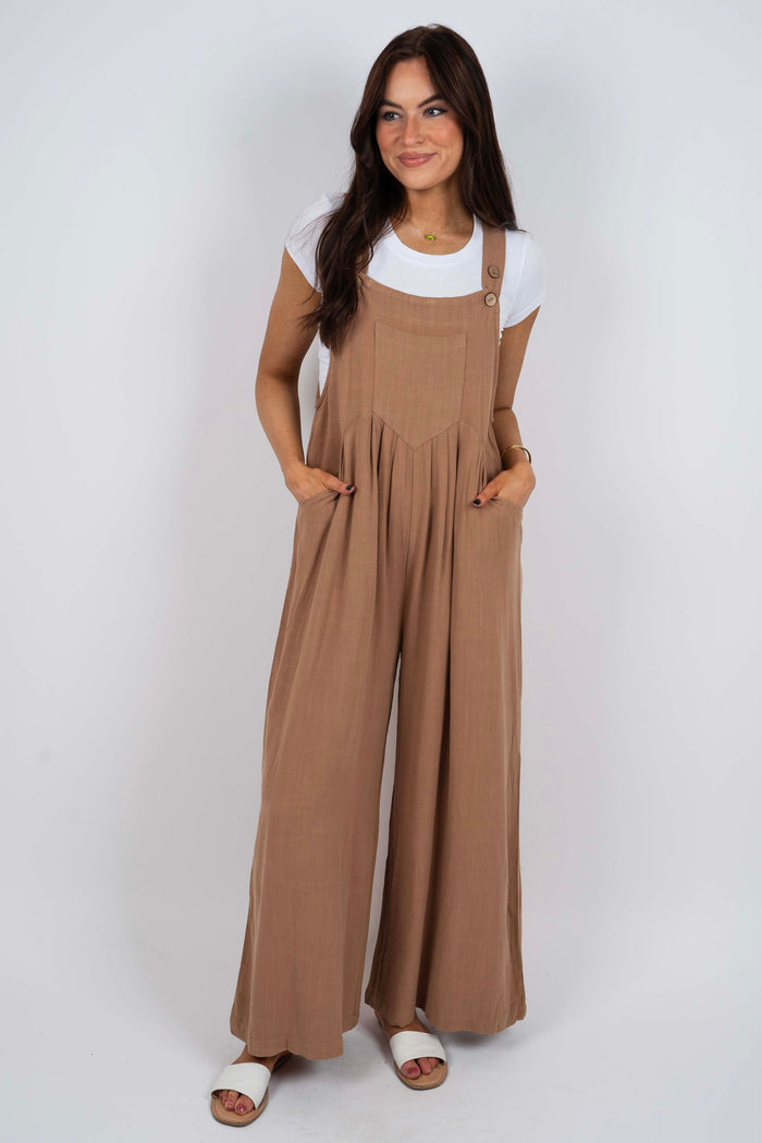 Forever Yours Jumpsuit (Latte)