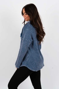 Camdyn Button Down (Denim Blue)
