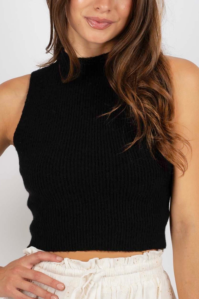For Days And Days Sweater Tank (Black)