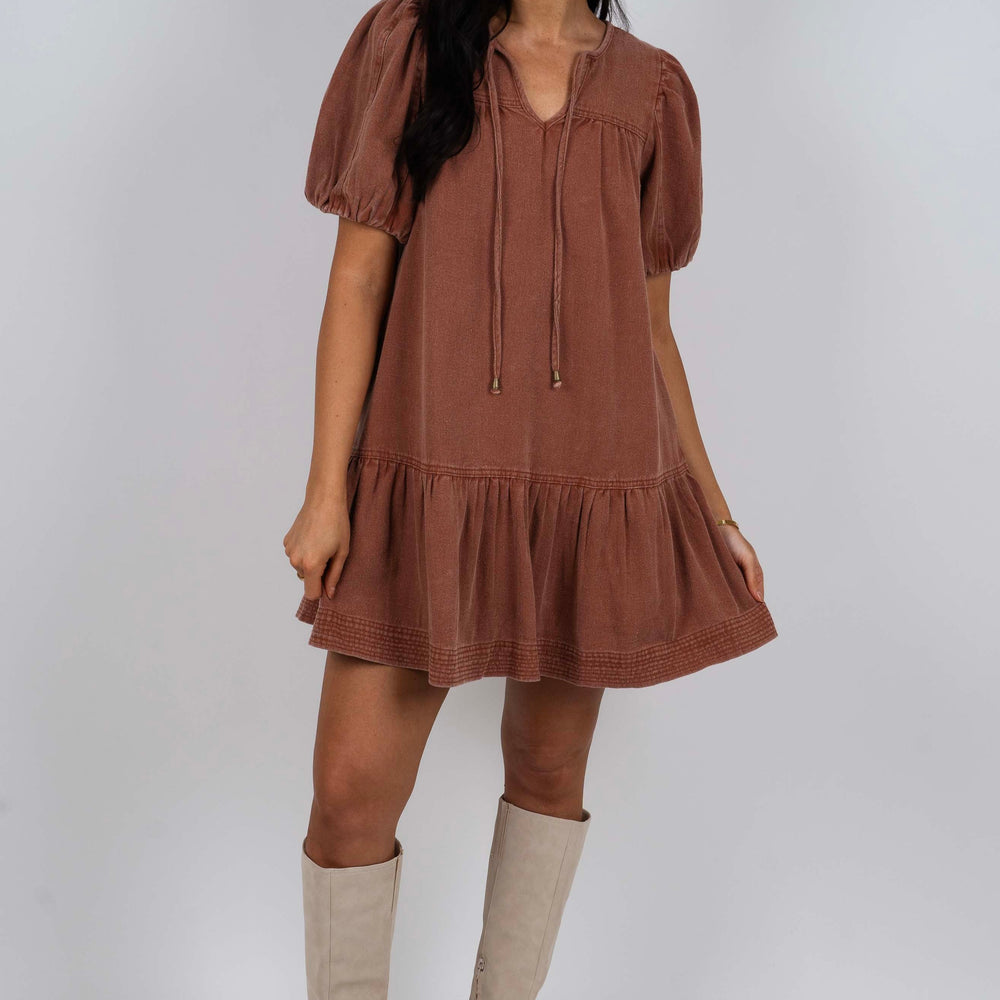 Keep You Near Dress (Brown)