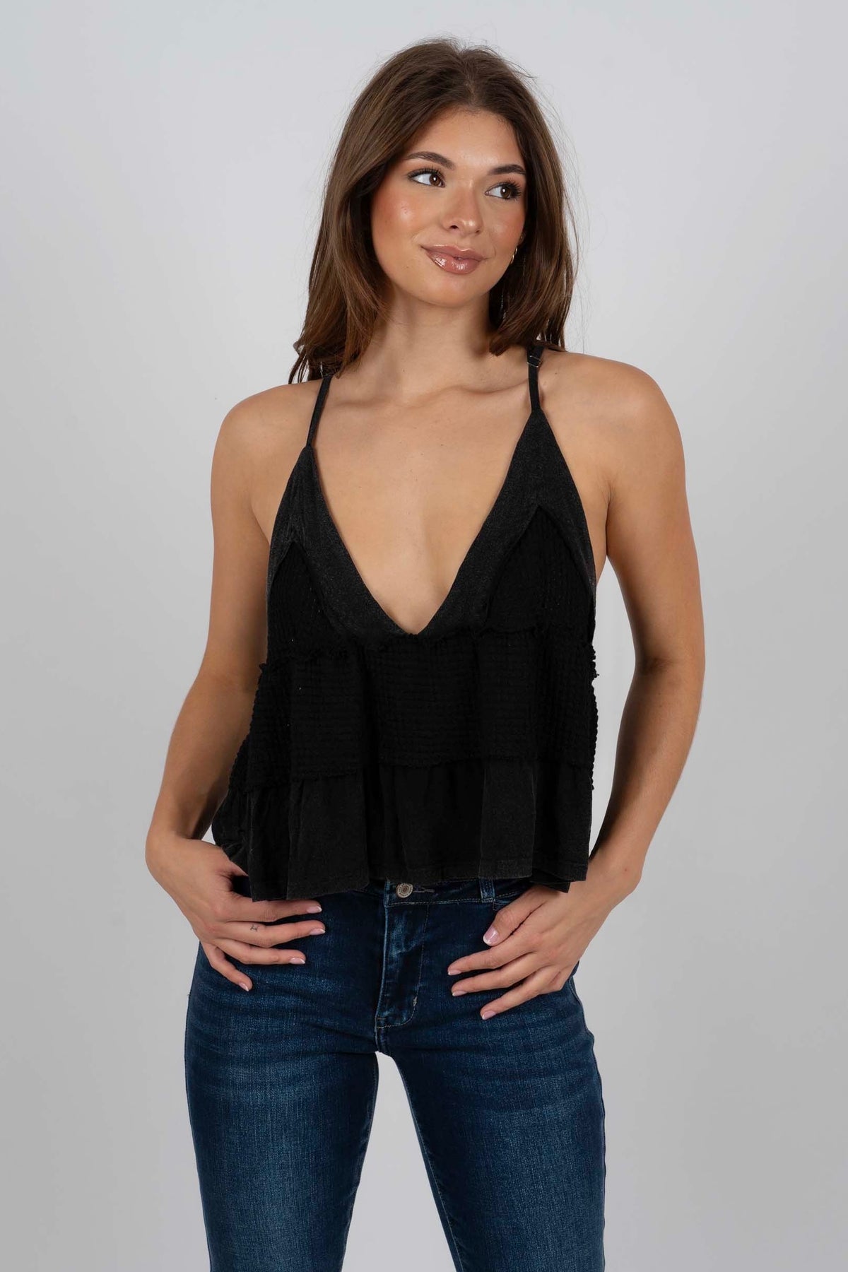 Let's Be Clear Top (Black)