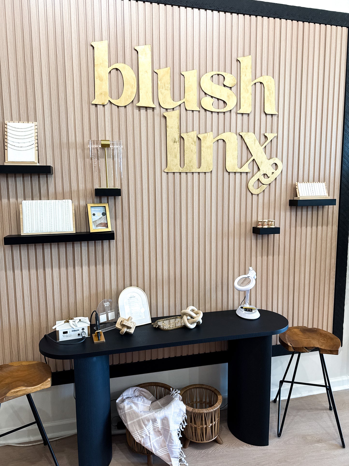Permanent jewelry at Blush Linx in Columbus, GA