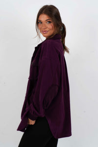 Step Into Love Shacket (Plum)