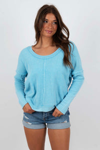 Casual Crush Top (Light Blue)