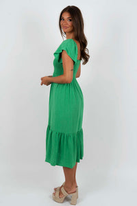 In Love With You Midi Dress (Gucci Green)
