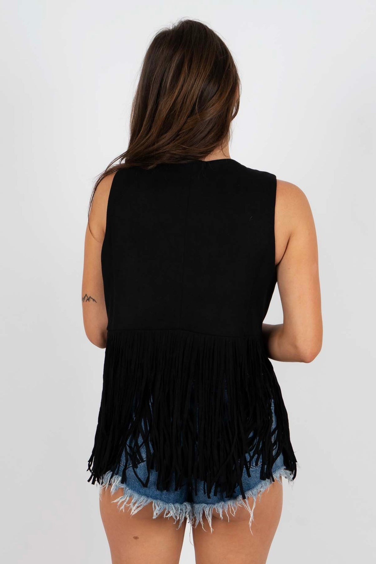 Refresh Your Memory Suede Vest (Black)