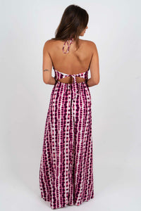 Yours For The Summer Maxi Dress (Berry Tie Dye)
