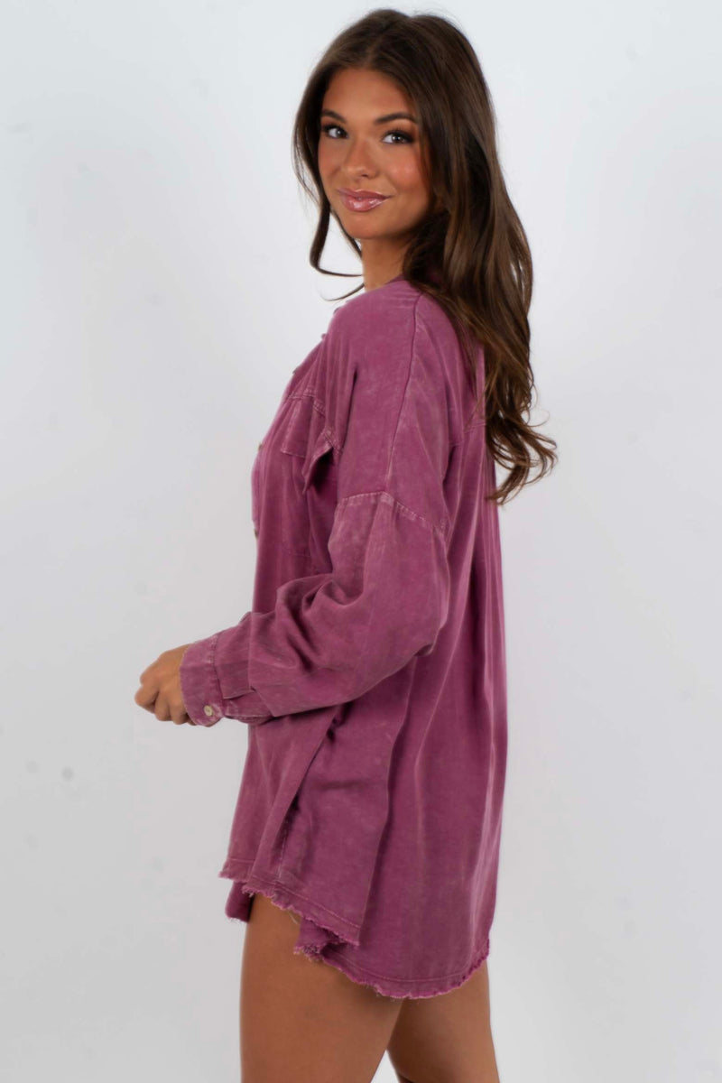 Nothing Less Top (Mulberry)