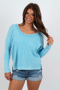 Casual Crush Top (Light Blue)