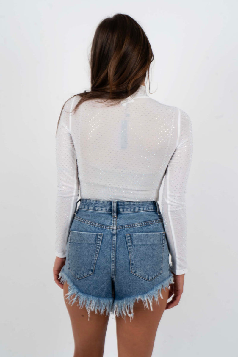 Bring The Party Bodysuit (White)