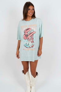 Wild West Cowgirls Graphic Tee (Light Blue)