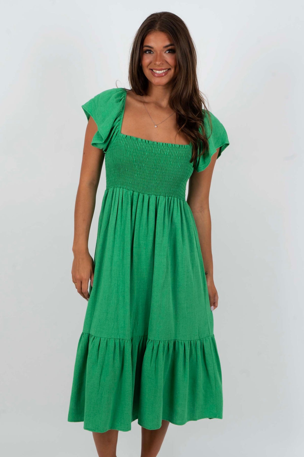 In Love With You Midi Dress (Gucci Green)