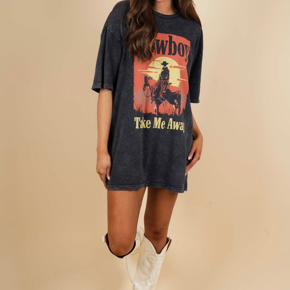 
                      
                        Cowboy Take Me Away Graphic Tee
                      
                    