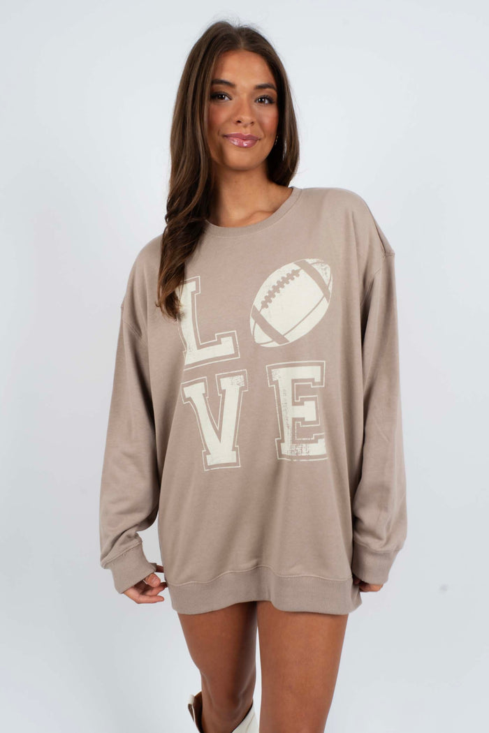 LOVE Football Sweatshirt