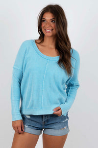 Casual Crush Top (Light Blue)